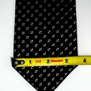 Geoffrey Beene Black Tie with White Dots